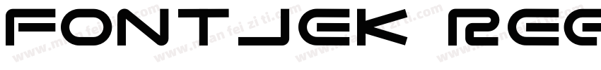 Fontjek Regular字体转换